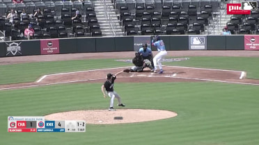 Andy Garriola homers (22) on a fly ball to left center field.