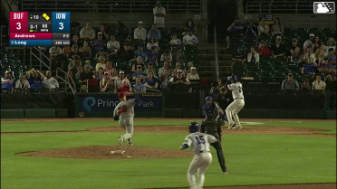 Jonathon Long grounds into a double play, shortstop Jay Harry to second baseman Carlos Mendoza to first baseman Josh Rivera. Moisés Ballesteros out at 2nd. Jonathon Long out at 1st.