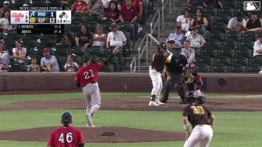 Nate Mondou out on a sacrifice fly to left fielder Angel Ortiz. Carlos Rodríguez scores.