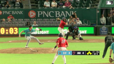 Matthew Etzel singles on a line drive to left fielder Caden Connor. Deyvison De Los Santos scores. Jacob Berry to 3rd. Kemp Alderman to 2nd.