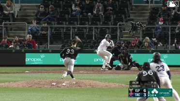 Brock Rodden out on a sacrifice fly to right fielder Nick Schnell. Colt Emerson scores.