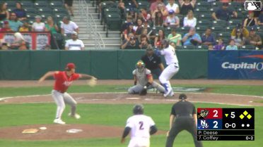 Cutter Coffey doubles (10) on a sharp line drive to right fielder Ivan Brethowr. Aaron Parker scores. Victor Arias scores. Carter Cunningham to 3rd.
