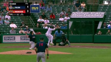 Abimelec Ortiz homers (12) on a fly ball to center field.