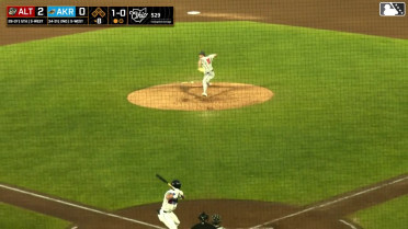 Alex Mooney homers (5) on a fly ball to center field.