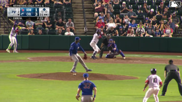 Blake Perkins singles on a line drive to center fielder James Triantos. Tyresse Turner scores.