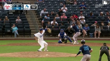 Tyler Whitaker singles on a line drive to left fielder Zyhir Hope. Drew Brutcher scores. Trevor Austin to 2nd.