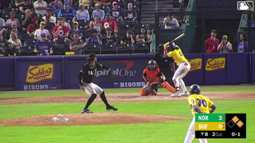 Charles McAdoo homers (14) on a fly ball to center field. Ismael Munguia scores. Daz Cameron scores.