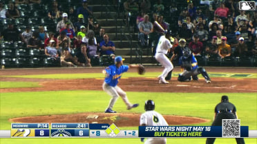 Yandel Ricardo doubles (2) on a line drive to left fielder Eli Lovich. Henry Ramos scores. Roni Cabrera scores. Daniel Lopez to 3rd.