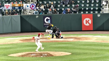 Angel Genao's two-run homer