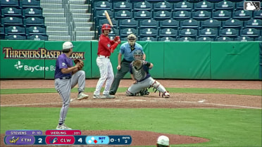 Will Vierling homers (4) on a fly ball to center field. Jonathan Hogart scores.