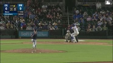 Kevin Alcántara singles on a ground ball to center fielder Stuart Fairchild, deflected by shortstop Angel Genao. Pedro Ramírez scores.