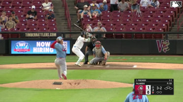 Andrew Fischer homers in his third consecutive game