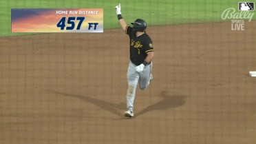 Niko Kavadas hits a 457-foot homer