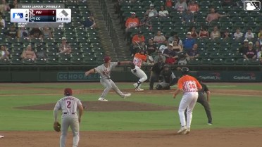 Will Bush singles on a fly ball to left fielder Marcus Lee Sang. Cameron Sisneros scores. Trevor Austin to 3rd.