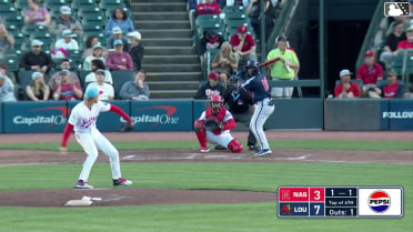 Eddys Leonard homers (6) on a fly ball to left field.