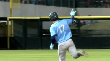 Caden Bodine's solo home run