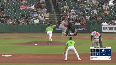 Tucker Flint singles on a sharp line drive to center fielder Noah Myers. Raudi Rodriguez scores. Tucker Flint out at 2nd on the throw, center fielder Noah Myers to catcher Kenny Piper to shortstop Gregory Barrios.