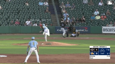 Matthew Wood homers (9) on a fly ball to right field.