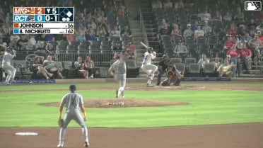 Eddie Micheletti Jr. homers (4) on a fly ball to right field. Nick Rodriguez scores.