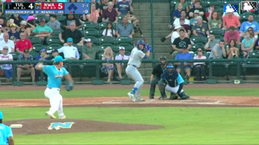 Chris Newell homers (10) on a fly ball to right field.