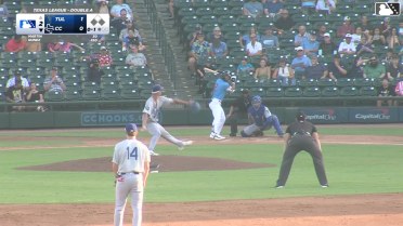 Alejandro Nunez singles on a fly ball to center fielder Chris Newell. Will Bush scores. Cameron Sisneros to 2nd.