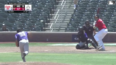 Blake Hunt homers (8) on a fly ball to left center field.