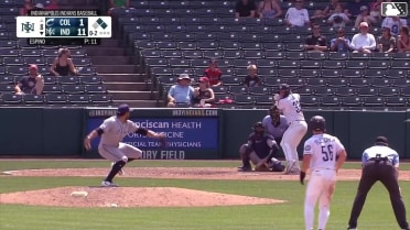Derek Berg strikes out swinging.
