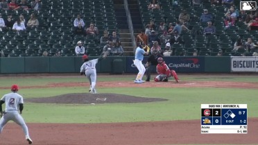 Xavier Isaac homers (8) on a fly ball to left center field. Jadher Areinamo scores.