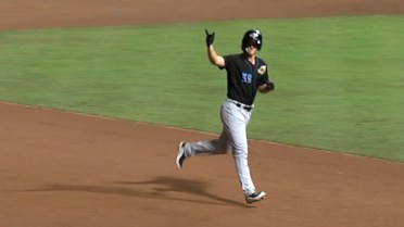 Bryce Ball goes deep twice for the RubberDucks