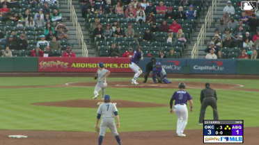 Zac Veen singles on a ground ball to center fielder Zach Ehrhard. Sterlin Thompson scores. Andrew Knizner scores. Vimael Machín to 2nd.