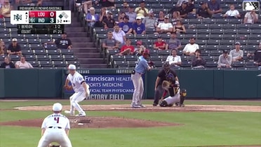 Will Benson walks. Michael Chavis scores. Wild pitch by pitcher Brandon Eisert.