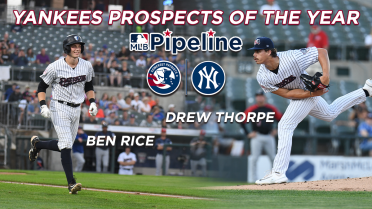 Rice And Thorpe Named MLB Pipeline's Yankees 2023 Hitting And Pitching Prospects of the Year