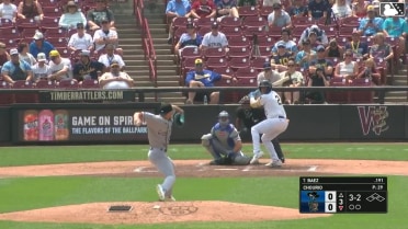 Juan Baez strikes out swinging.