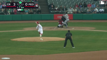 Marek Houston singles on a ground ball to center fielder Won-Bin Cho. Danny De Andrade scores.