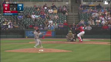 Kevin Alcántara homers (16) on a line drive to center field.