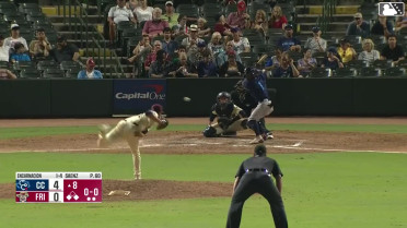 Yamal Encarnacion singles on a ground ball to shortstop Frainyer Chavez. Tyler Whitaker scores. Max Holy to 2nd.