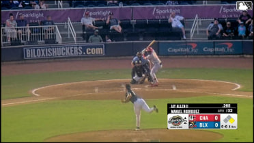 Jay Allen II homers (8) on a line drive to left center field. Carter Graham scores.