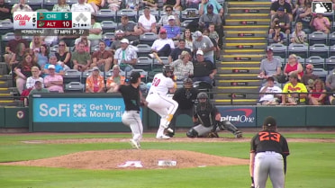 Omar Alfonzo homers (9) on a fly ball to right field