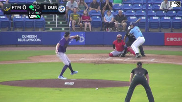 Adam Hackenberg out on a sacrifice fly to left fielder Ryan Sprock. Edward Duran scores.