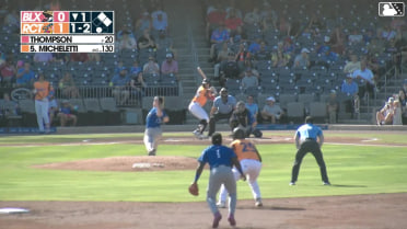 J.D. Thompson In play, run(s) to Eddie Micheletti Jr.