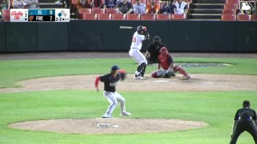 Jake Eddington In play, run(s) to Leandro Arias