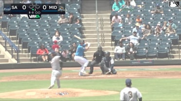 Jared Dickey homers (2) on a fly ball to right field.