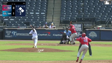Jonathan Hogart homers (10) on a fly ball to left field. Victor Cardoza scores. Nathan Humphreys scores.