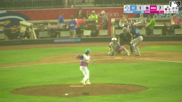 Jason Schiavone homers (10) on a fly ball to left center field. Justin Thomas Jr. scores.