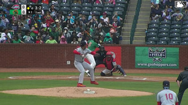 Edward Florentino out on a sacrifice fly to left fielder Yophery Rodriguez. Wyatt Sanford scores.