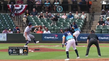 Jack Winkler doubles (2) on a sharp line drive to left fielder Aaron Zavala. Shay Whitcomb scores. Zach Cole scores. CJ Alexander scores.