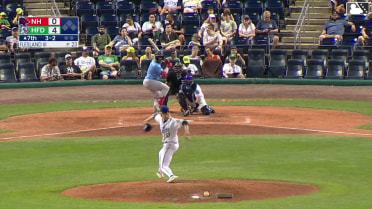 Victor Arias homers (5) on a fly ball to right center field.