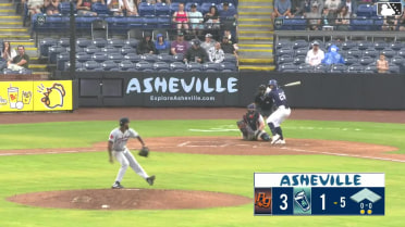 Chase Call homers (10) on a fly ball to left center field.