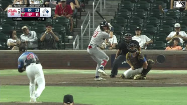 Aaron Zavala homers (10) on a fly ball to left center field. John Taylor scores.