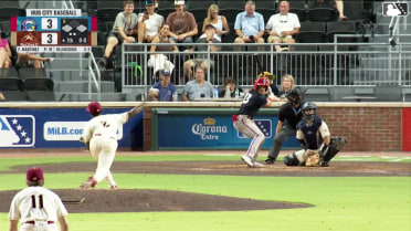 Juan Villavicencio singles on a ground ball to right fielder Maxton Martin. Brady Day scores. Griffin Burkholder to 3rd.